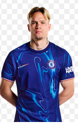 Chelsea winger Mykhailo Mudryk celebrates after being cleared to return to competitive football following the resolution of his anti-doping case.